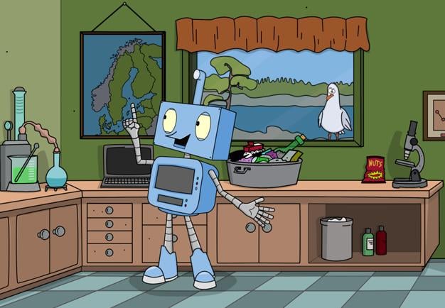 Illustration av en robot