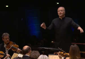 Man conducting. From the concert.