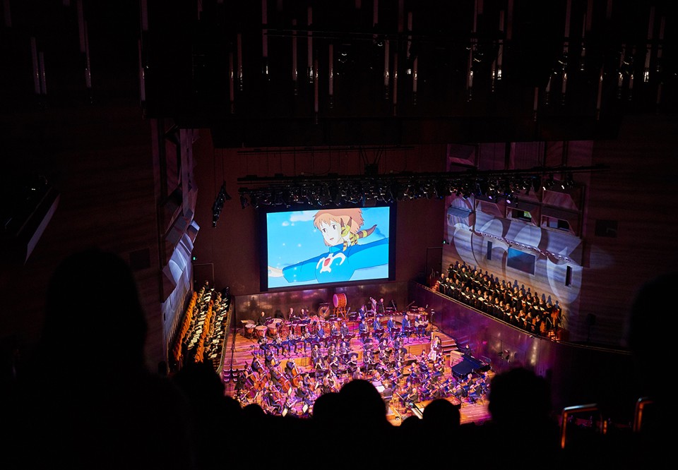 Från filmmusikkonsert. Fotografi.
