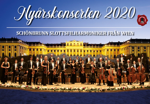 Stor orkester på scen. Fotografi.
