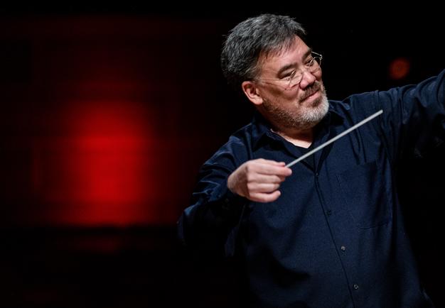 Man conducting. Photo