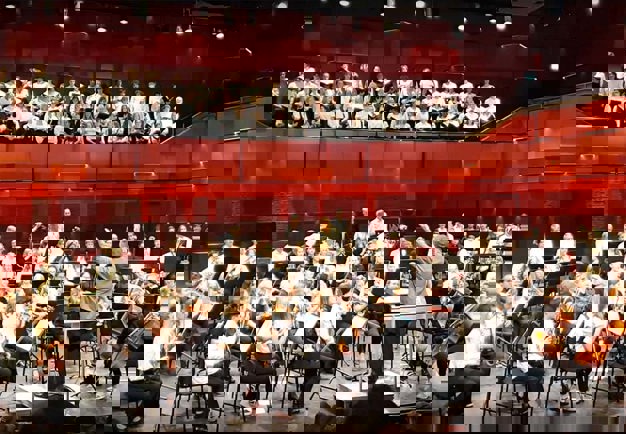 Ungdomsorkester. Fotografi.