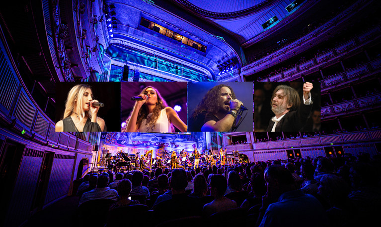 Artister som sjunger. Fotografi.