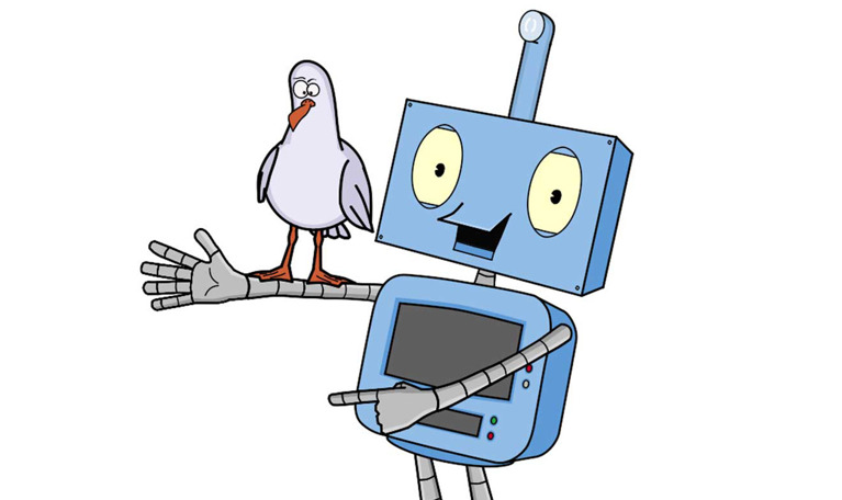 Illustration av en robot.