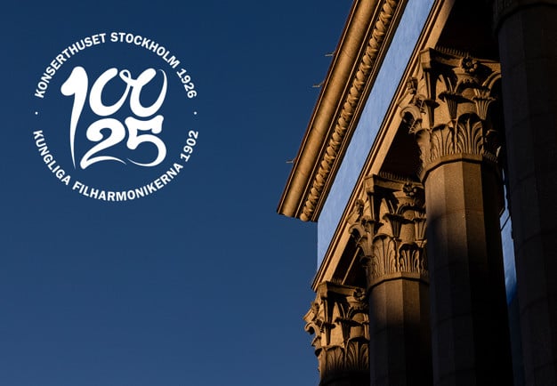 Konserthusets fasad. Fotografi.