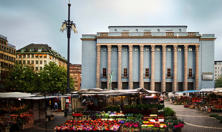 Foto av Konserthuset i dagsljus