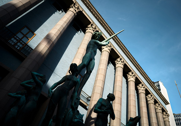 Soligt Konserthus. Fotografi.