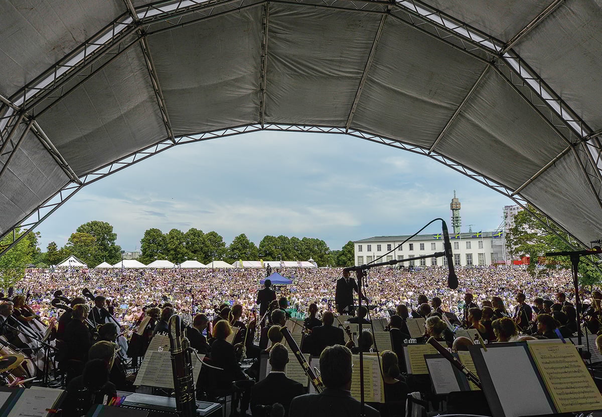 The openair Gärdet concert Konserthuset Stockholm