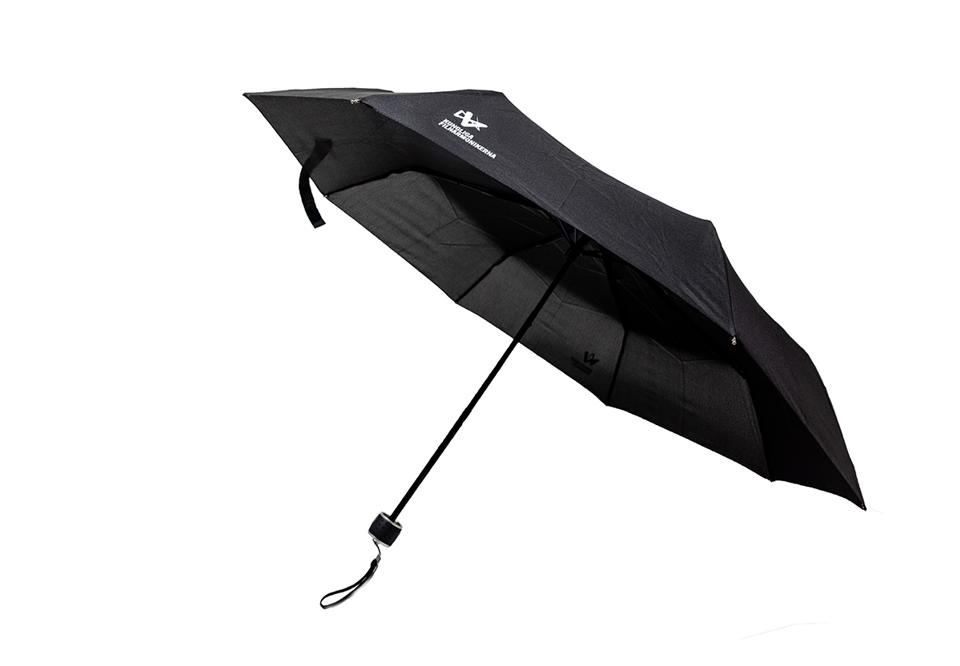 Black umbrella. Photo.