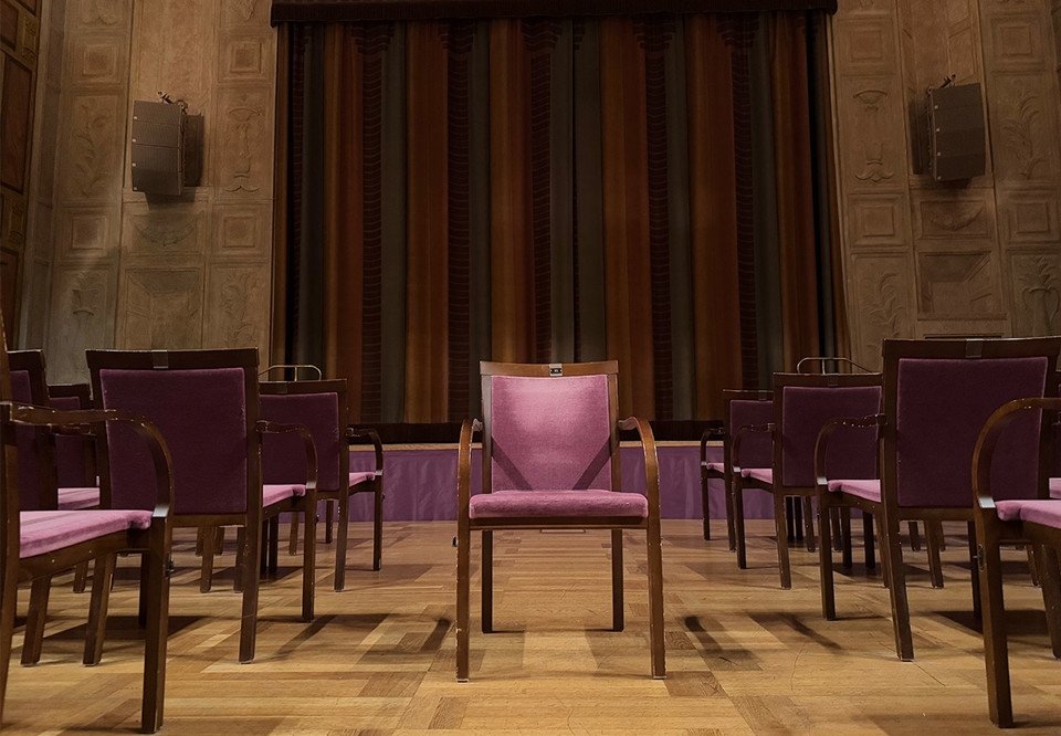 Stol från Grünewaldsalen. Fotografi.