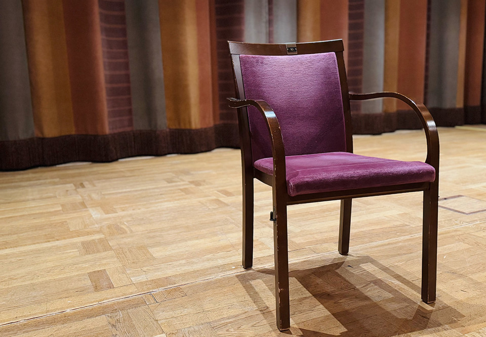 Stol från Grünewaldsalen. Fotografi.