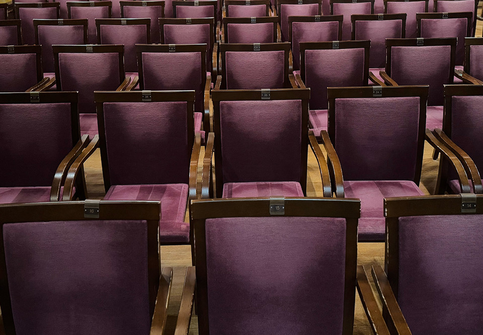 Stol från Grünewaldsalen. Fotografi.