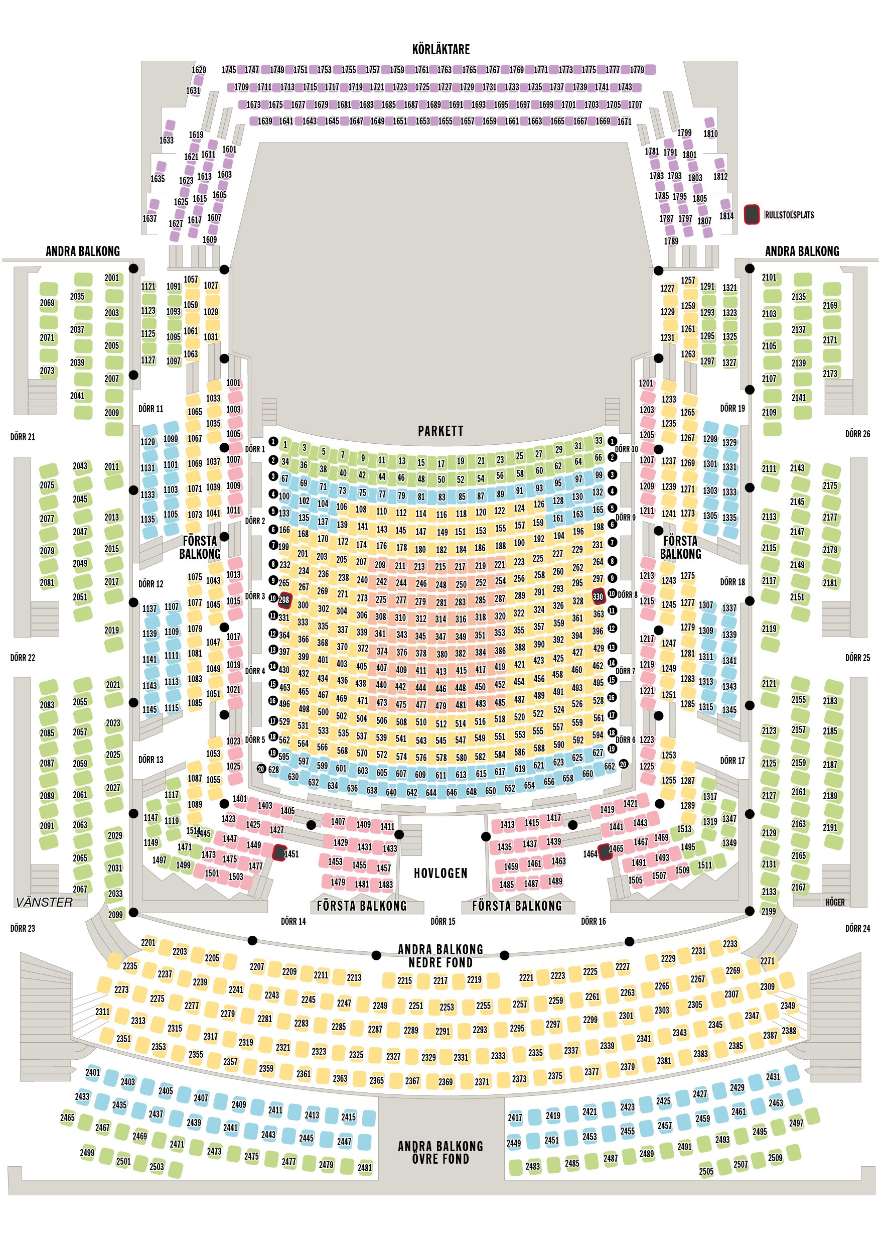 Illustration where you can sit in the big hall