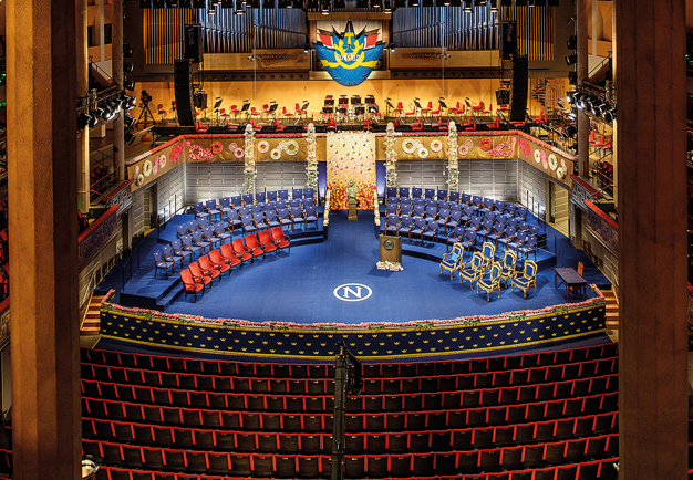 From the stage in the Concert Hall. Nobel Prize Ceremony. Photo.