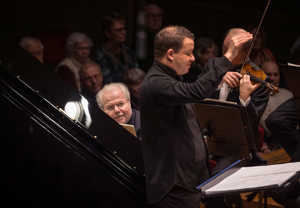 Man playing piano. Photo.