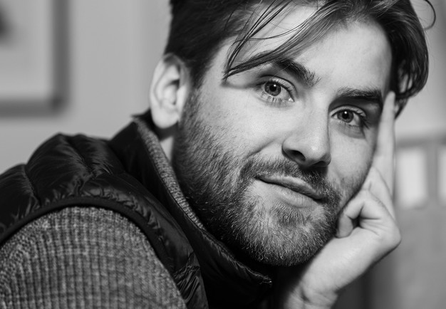 Närbild på man Fotografi.